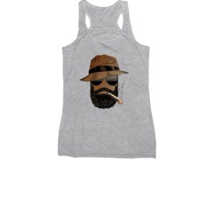 ASCG Gray Womens Racerback