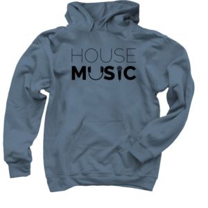 House Music Hoodie Indigo